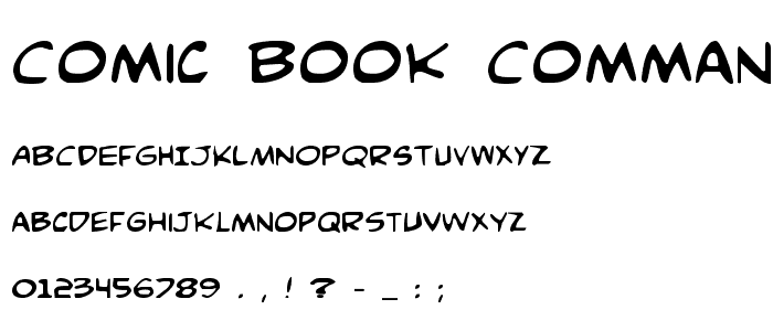 Comic Book Commando font